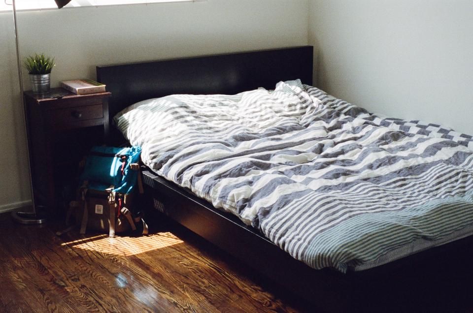 Bedroom with a double bed